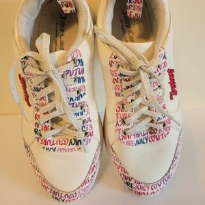 Juicy Couture white with pink accents